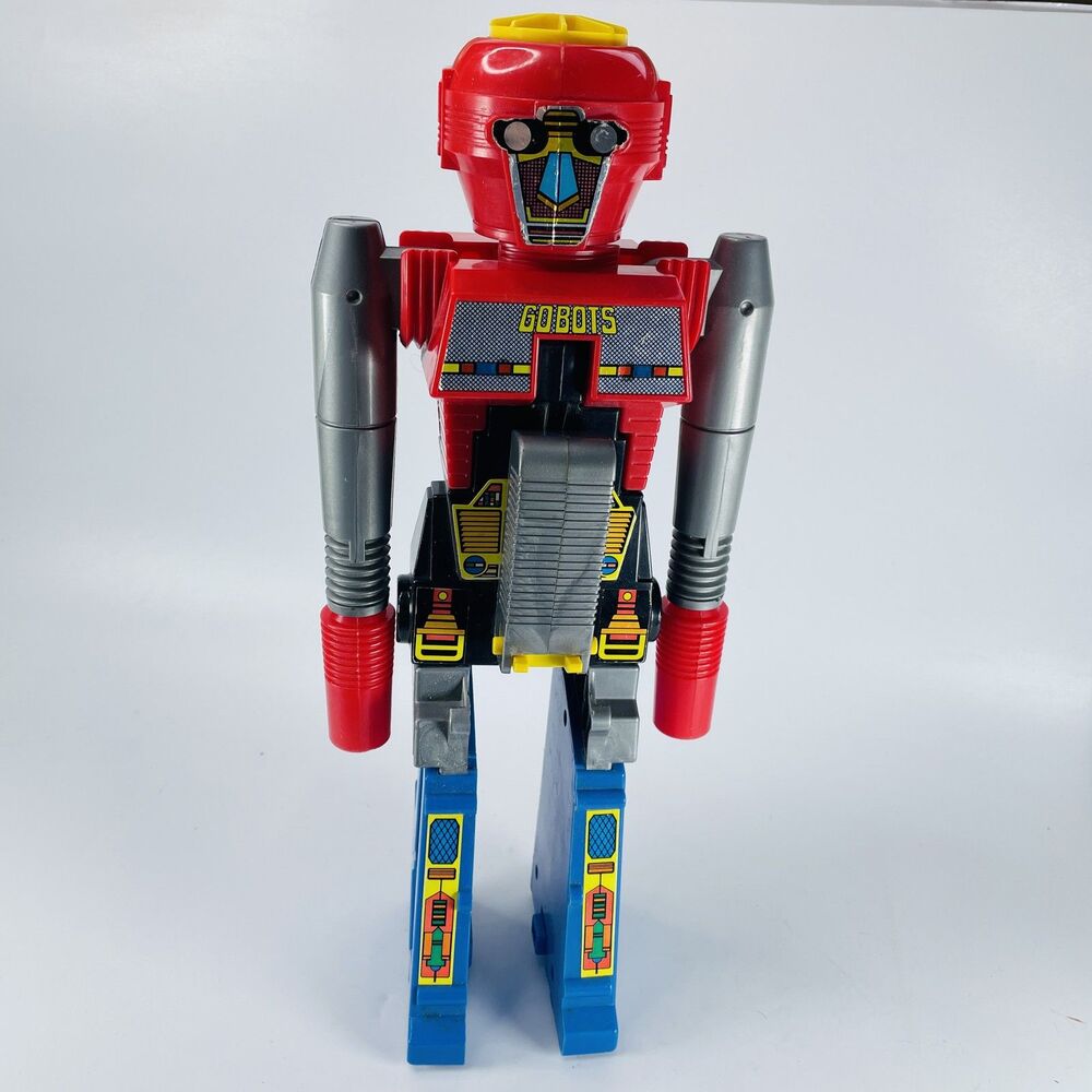 VTG GoBots Robot Transforming Cap Gun Toy Red Blue Gray Thailand 1980s Arco